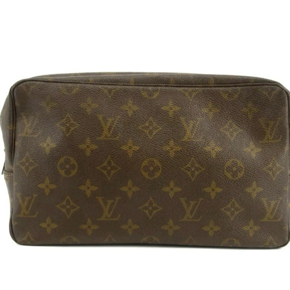 Louis Vuitton Brown Monogram Toiletry Bag 28 - Picture 1 of 6
